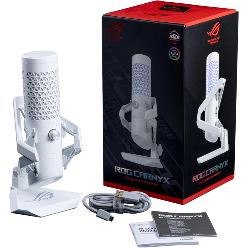 MICROFONO GAMER ROG CARNYX BLANCO - 5