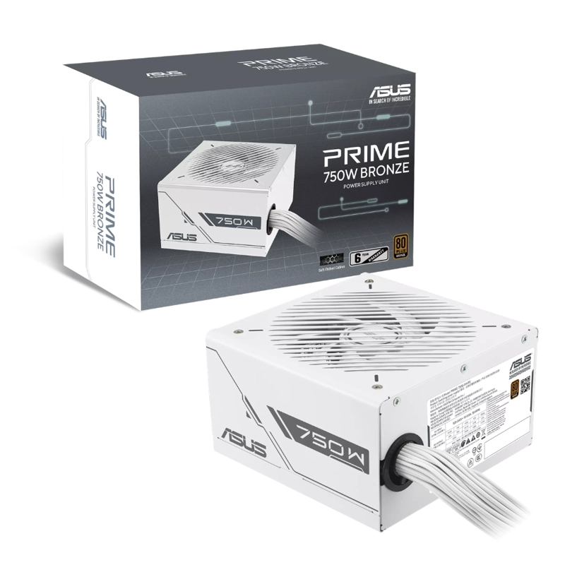FUENTE DE PODER ASUS PRIME 750W BRONZE WHITE EDITION - 1