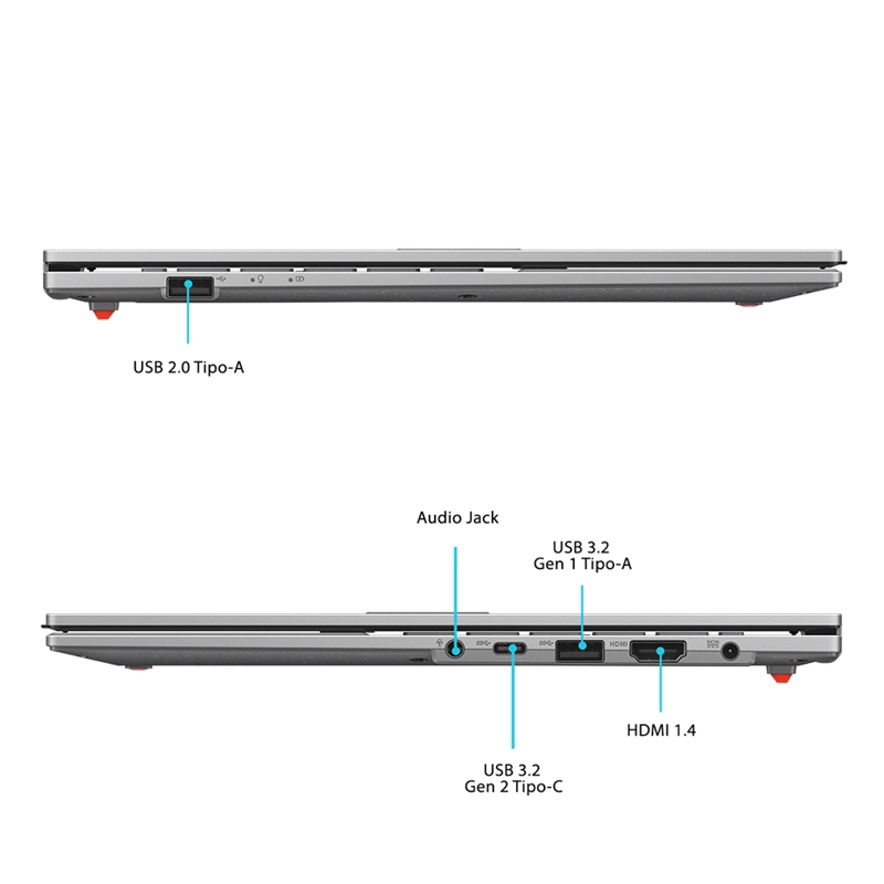 NOTEBOOK ASUS VIVOBOOK GO 15 AMD RYZEN 3 8GB RAM 256GB SSD 15.6' - 3