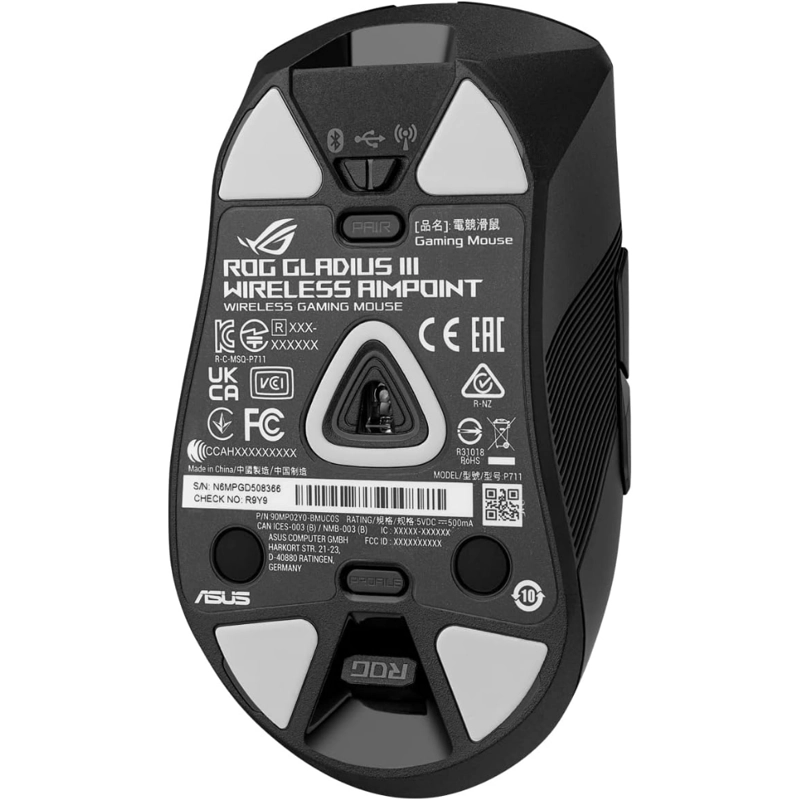 MOUSE GAMER ROG GLADIUS III WIRELESS AIMPOINT GAMING - 6