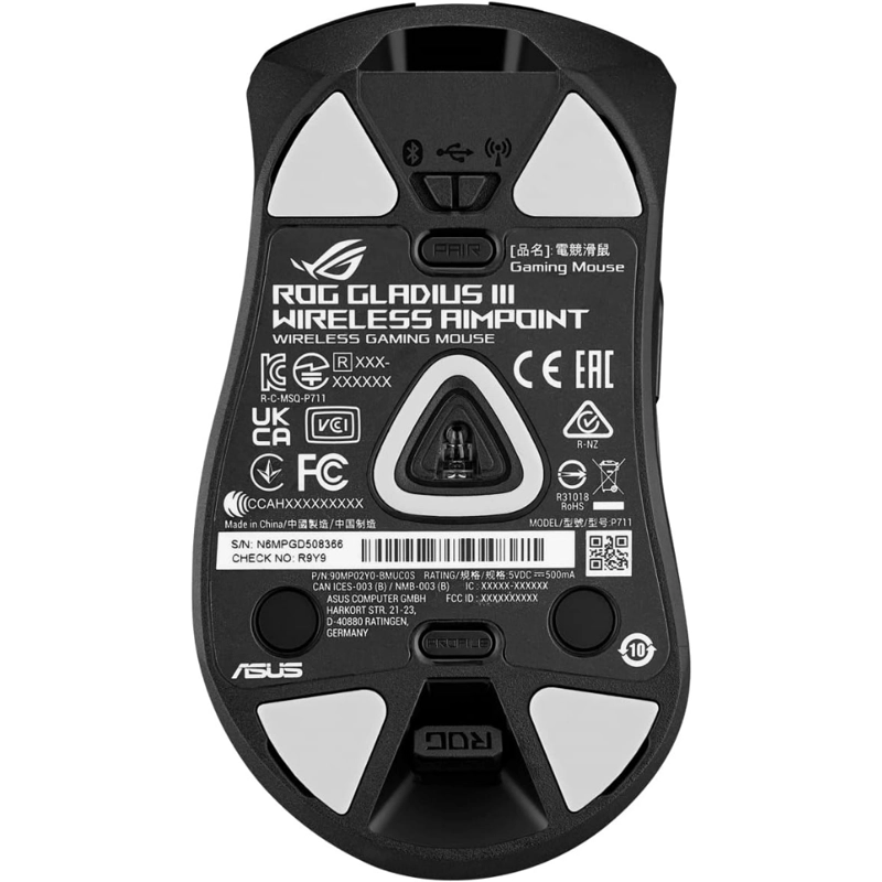 MOUSE GAMER ROG GLADIUS III WIRELESS AIMPOINT GAMING - 7