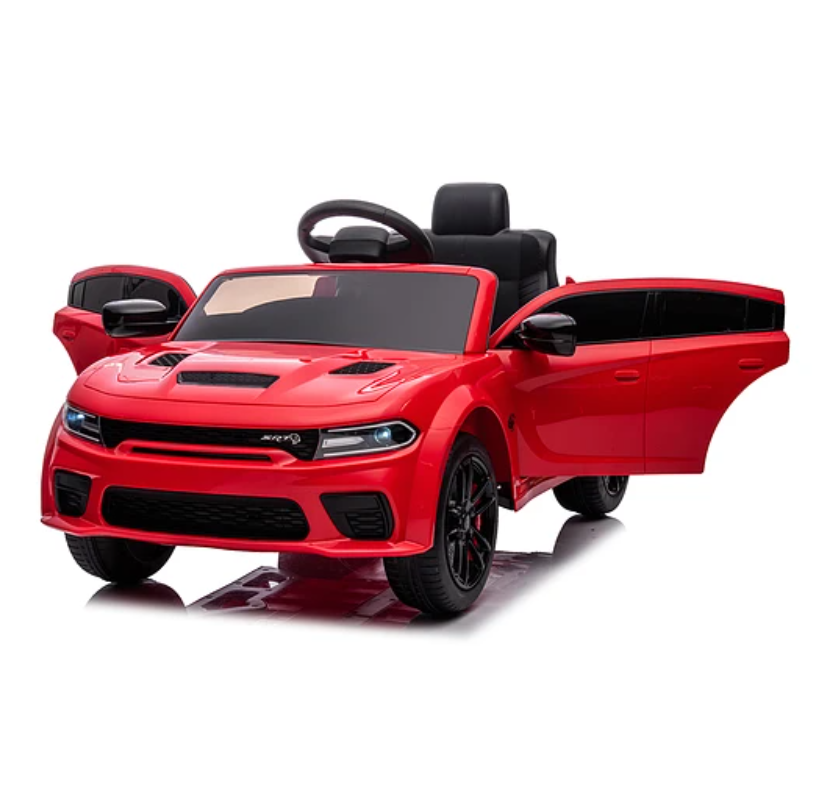 AUTO BATERIA KIDSCOOL DODGE CHARGER SRT ROJO - 4