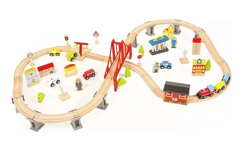 PISTA DE TREN CITY 70 PCS - KIDSCOOL - W04C073 - 3