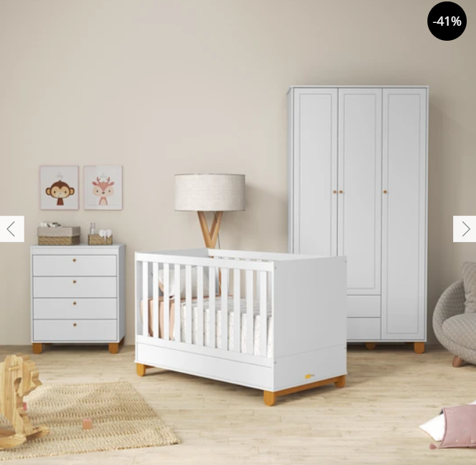 CUNA KIDSCOOL INFANTIL MADERA NEW ZUPI MDF - 2