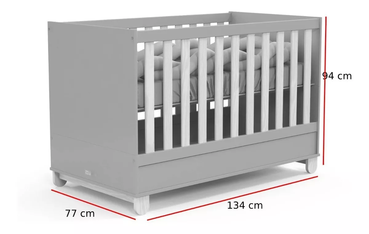 CUNA KIDSCOOL INFANTIL MADERA NEW ZUPI MDF - 4