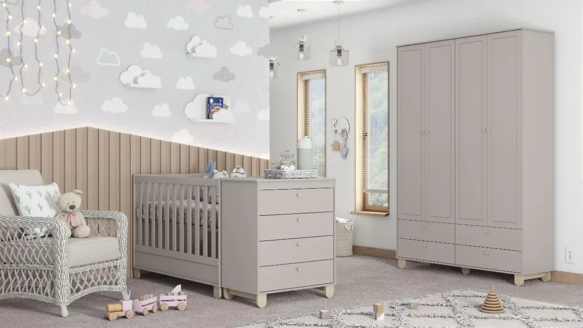 CUNA KIDSCOOL INFANTIL MADERA NEW ZUPI MDF - 5