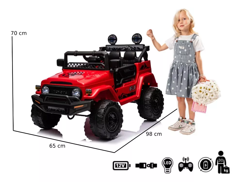 AUTO A BATERÍA JEEP TOYOTA FJ CRUISER - KIDSCOOL - 3