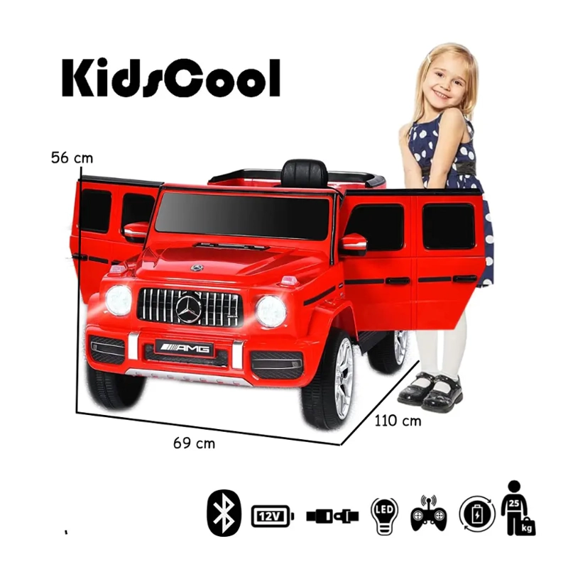 AUTO A BATERÍA KIDSCOOL JEEP MERCEDES BENZ G63 - 8