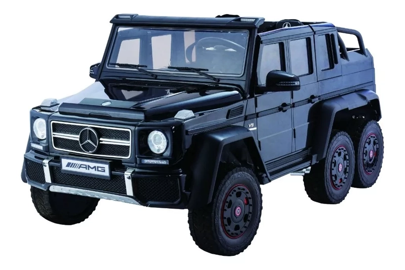 AUTO A BATERIA KIDSCOOL NEGRO MERCEDES G63 6X6 + LICENCIA - 8520092-6R-NG - 2