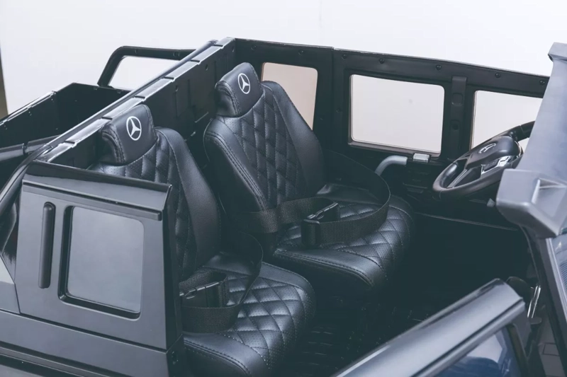 AUTO A BATERIA KIDSCOOL NEGRO MERCEDES G63 6X6 + LICENCIA - 8520092-6R-NG - 5
