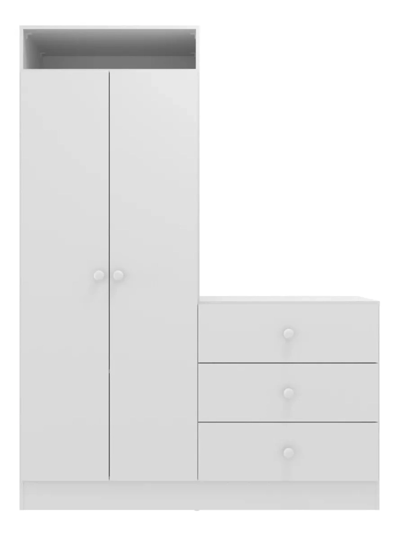 ARMARIO KIDSCOOL BLANCO CON COMODA PIMPOLHO 3715.0001 - 2