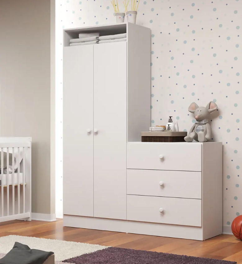 ARMARIO KIDSCOOL BLANCO CON COMODA PIMPOLHO 3715.0001 - 5
