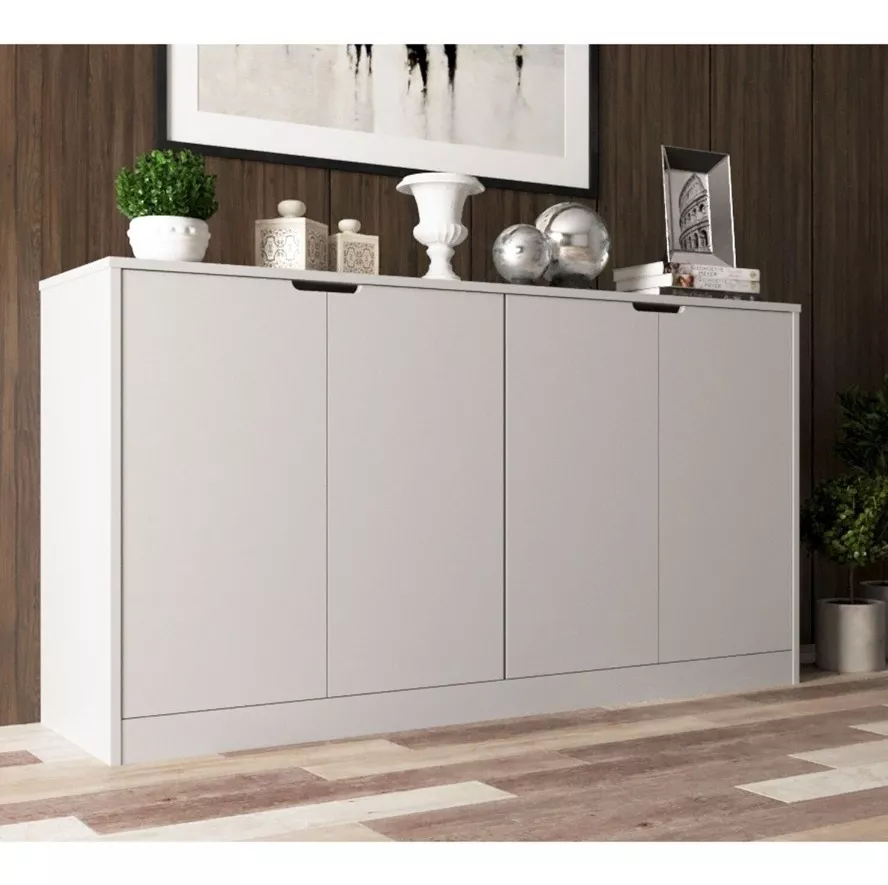 BUFFET BE DESIGN 4 PUERTAS BLANCO COMPAQ BAR00011 - 5