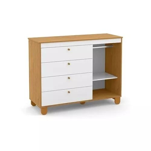 CÓMODA KIDSCOOL MDF 3 CAJONES ZUPI CON PUERTA - 4