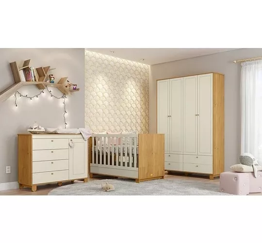 CÓMODA KIDSCOOL MDF 3 CAJONES ZUPI CON PUERTA - 5