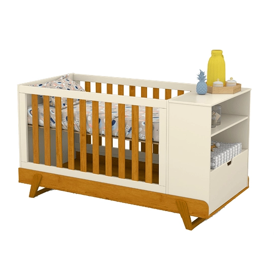 CUNA KIDSCOOL INFANTIL MAX MULTIFUNCION ECO WOOD MIEL MDF BEIGE - 1
