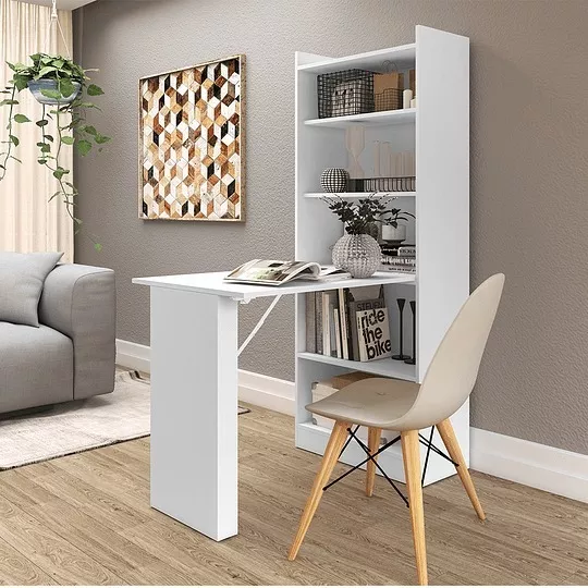 ARMARIO PRACTIC CON MESA RETRACTIL BLANCO - KIDSCOOL - 2993.0001 - 1