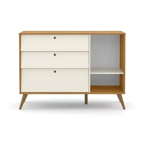 COMODA CON PUERTA GOLD BEIGE/ECO WOOD - KIDSCOOL - 20210 - 2