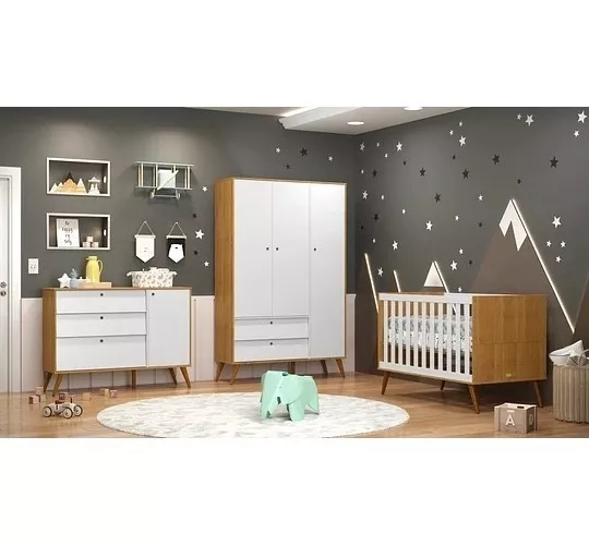 COMODA CON PUERTA GOLD BEIGE/ECO WOOD - KIDSCOOL - 20210 - 4
