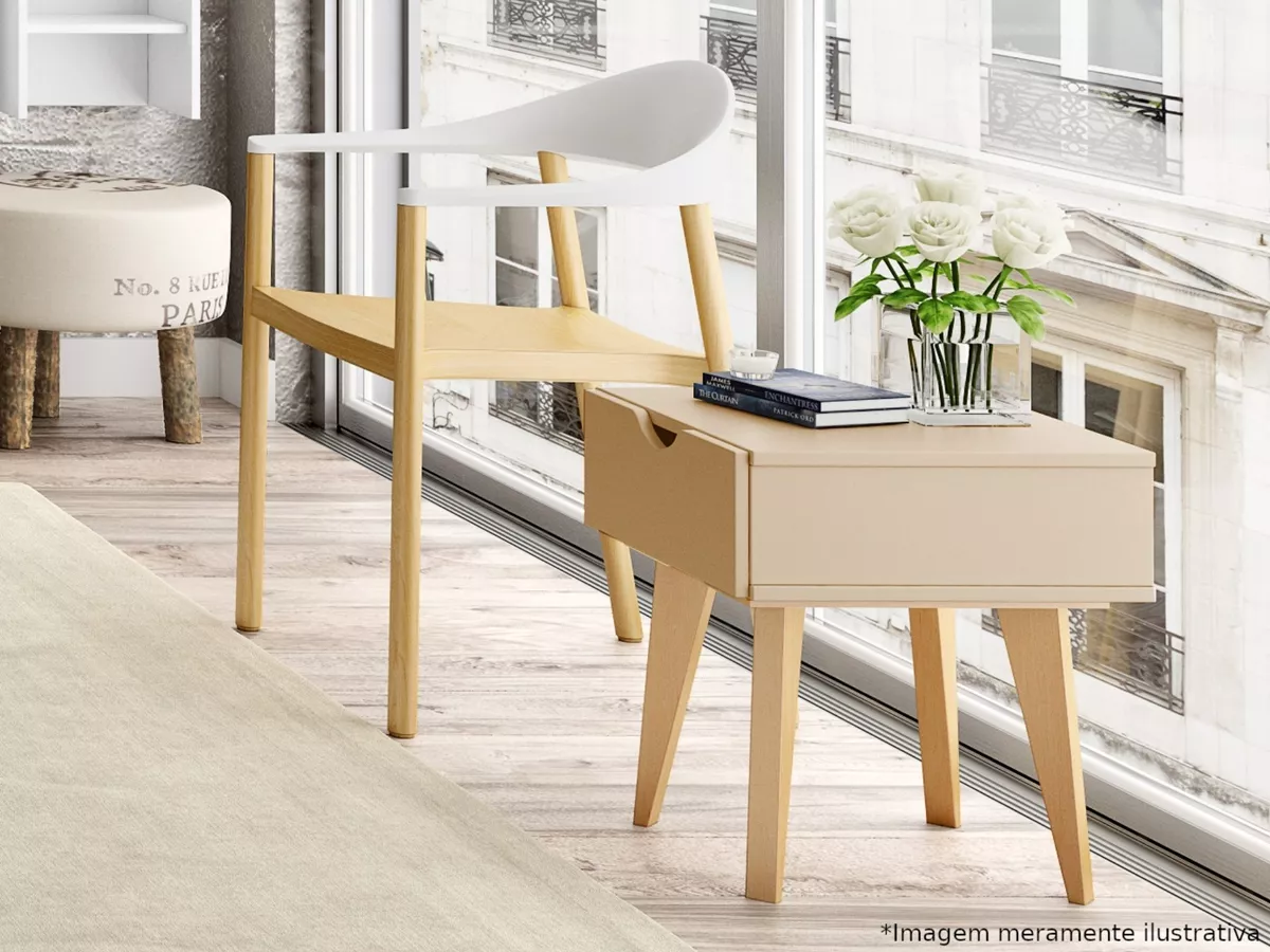 VELADOR BE DESIGN NORDIC CON CAJON MADERADO - 2