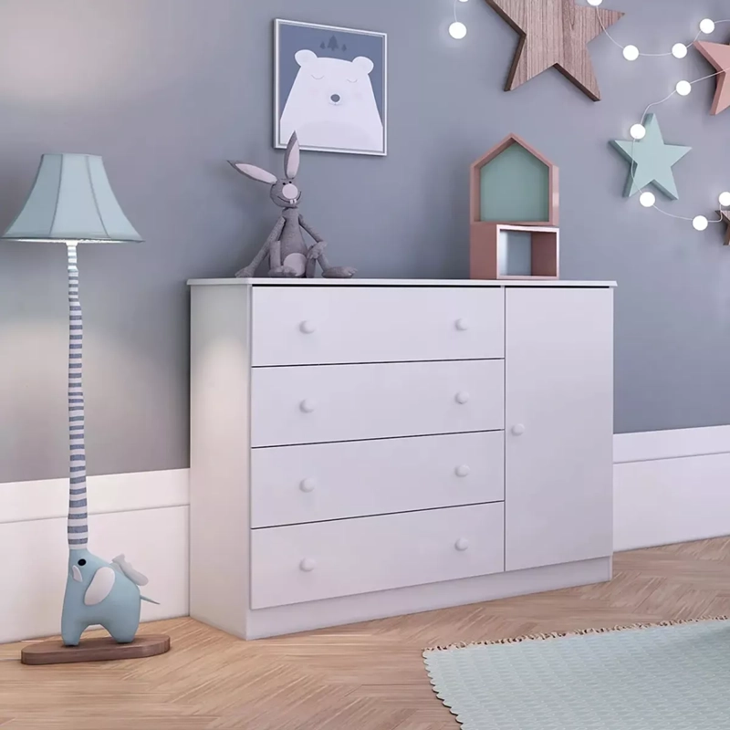 CÓMODA CAJONERA BAMBOLÉ BLANCO - KIDSCOOL - 2687.0001 - 3