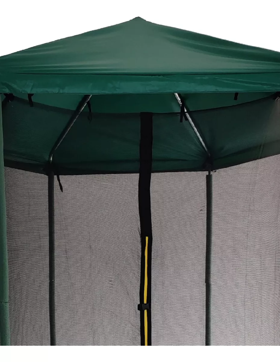 CAMA ELÁSTICA KIDSCOOL HI8FT-3W6P CON TECHO 8 PIES VERDE - 5
