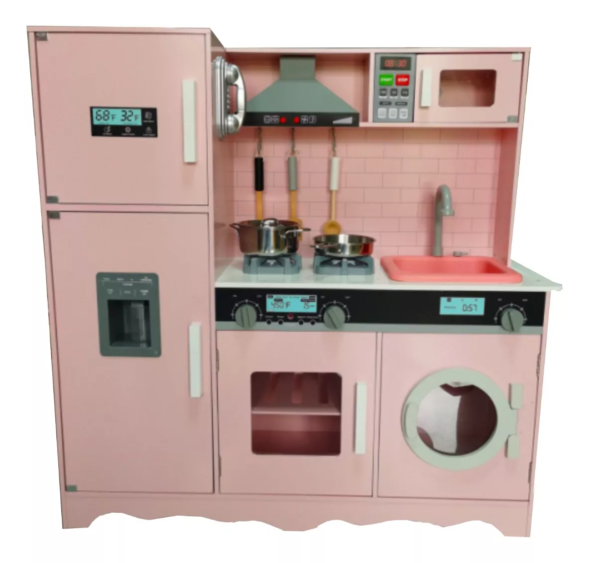 COCINA JUGUETE MAGIC CHEF ROSADA - KIDSCOOL - W10C513G - 1