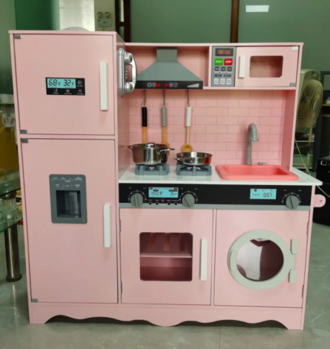 COCINA JUGUETE MAGIC CHEF ROSADA - KIDSCOOL - W10C513G - 3