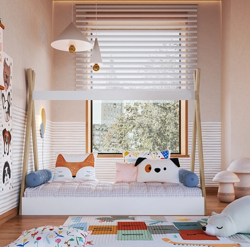 CAMA KIDSCOOL INFANTIL MONTESSORI BLANCO - 3
