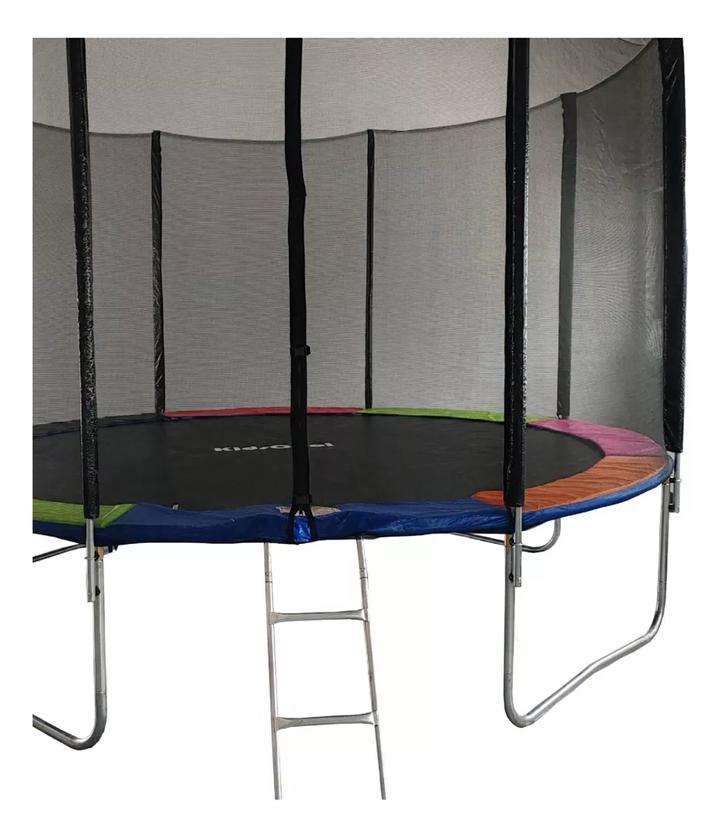 CAMA ELÁSTICA 8 PIES  RAINBOW CON ESCALERA  - KIDSCOOL - HO8FT-3W6P - 5