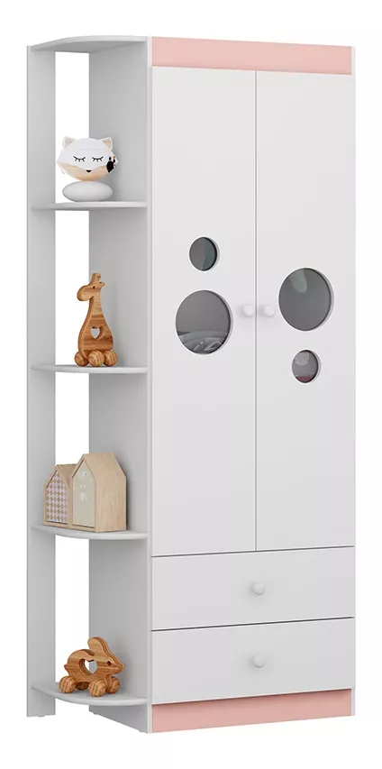 ROPERO KIDSCOOL BLANCO KIPPI PING PONG 2P + 2CJ + REPISA 3 2675.0002 - 3