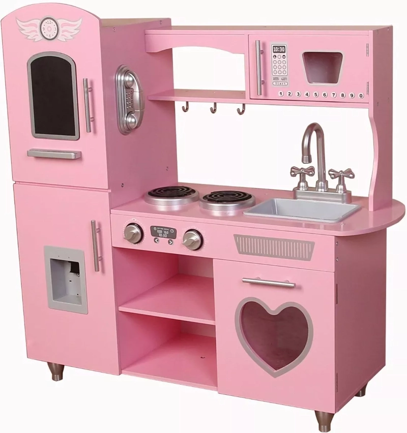 COCINA FULL KITCHEN ROSADA C/ACCESORIOS - KIDSCOOL - W10C566 - 1