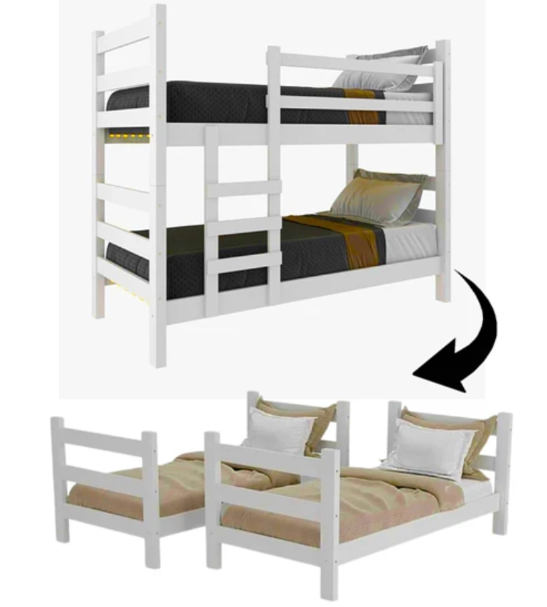 CAMAROTE KIDSCOOL ESSENCIALE CR ESCALERA CR4137.0001 BLANCO - 2