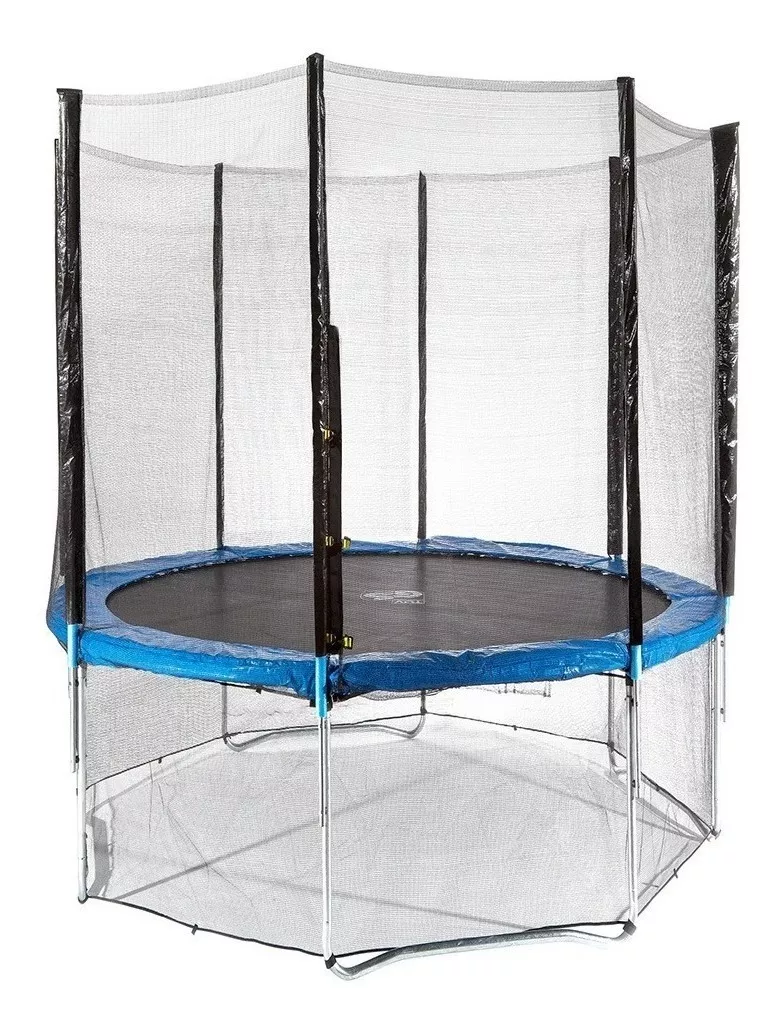 CAMA ELÁSTICA KIDSCOOL TX-B6285-8 PREMIUM CON DIÁMETRO DE 2.44 M COLOR DEL COBERTOR DE RESORTES AZU - 1
