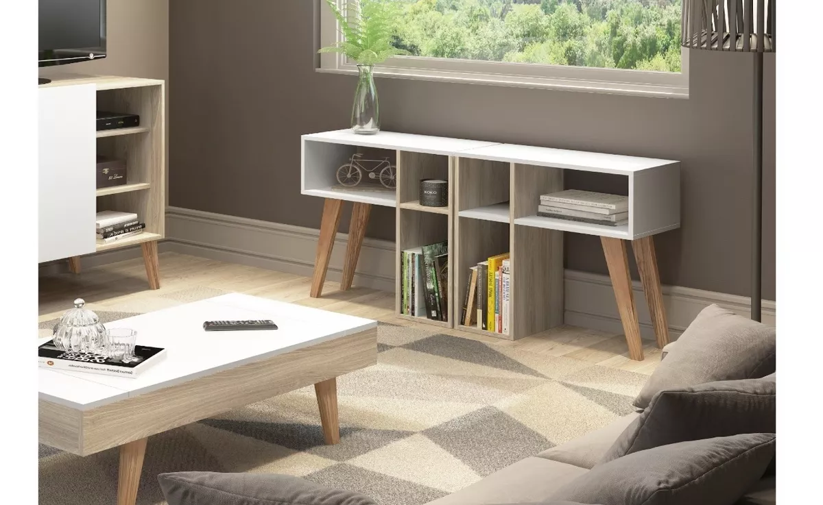 MESA ARRIMO BE DESIGN 1001 LEAVES BLANCA / VERDE NATURE - 3
