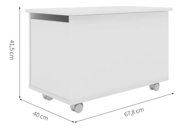 BAÚL KIDSCOOL BLANCO CON RUEDAS INFANTIL AMORE BA1080BR - 2