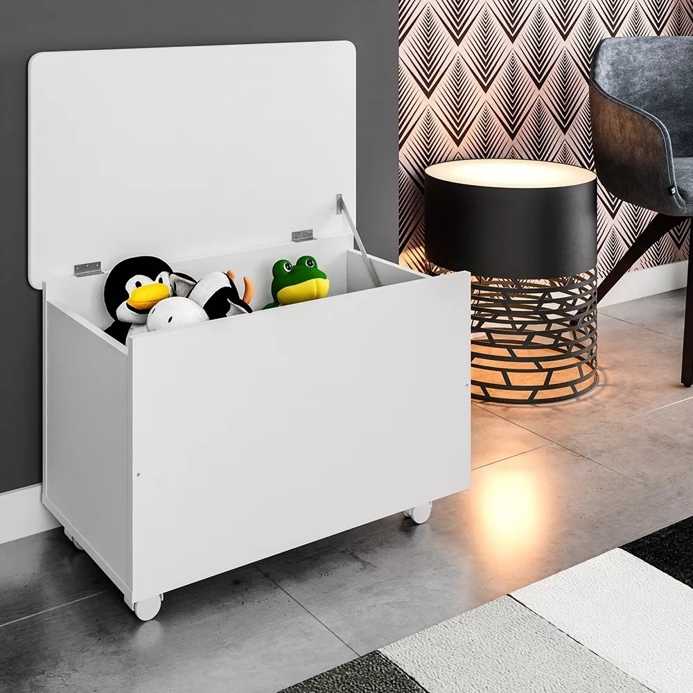 BAÚL KIDSCOOL BLANCO CON RUEDAS INFANTIL AMORE BA1080BR - 3