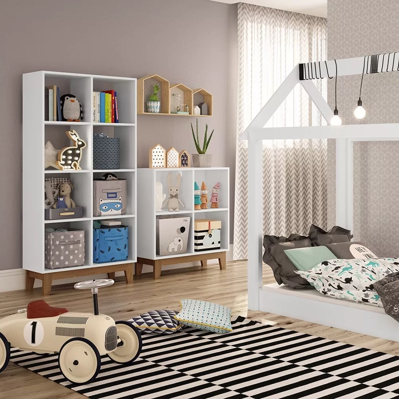 ORGANIZADOR 4 ESPACIOS RETRO HARMONY BLANCO - KIDSCOOL - BY150 - 2