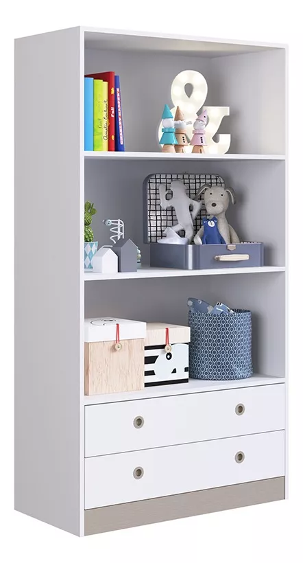 ORGANIZADOR KIDSCOOL 2 CAJONES BLANCO MULTIUSO AMORE MO090BR - 1