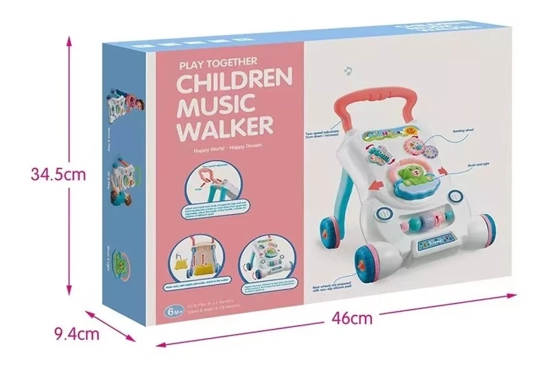 CAMINADOR KIDSCOOL MUSICAL BABY WALKER CON LUCES 408781 - 5