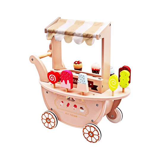 CARRITO KIDSCOOL DIDACTICO ICE CREAM NUDE - 1