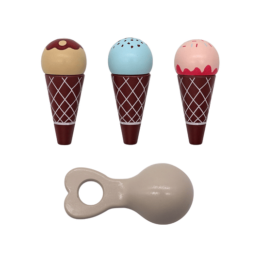 CARRITO KIDSCOOL DIDACTICO ICE CREAM NUDE - 4