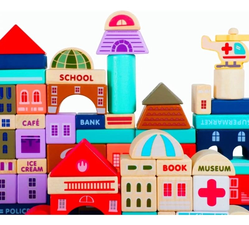 JUEGO DIDACTICO KIDSCOOL NEGRO CITY 115 PCS - W13A200 - 4