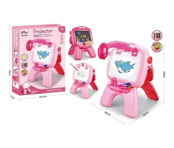 PIZARRA KIDSCOOL LUMINOSA LEARNING 4 EN 1 ROSADA - - 397143 - 3