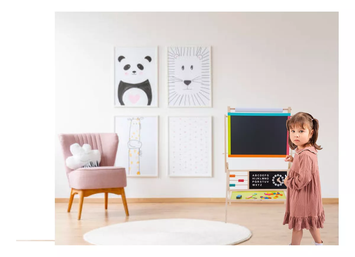 PIZARRA KIDSCOOL MADERA INFANTIL MULTIFUNCIÓN - - KFDT02 - 4