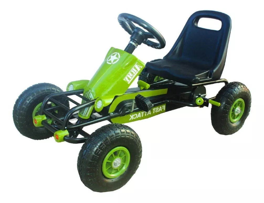 GO KART RACING ARMY XL VERDE - KIDSCOOL - 2036B - 4