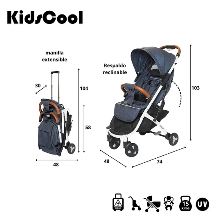 COCHE PASEO KIDSCOOL COMPACT BAG CITY - 5