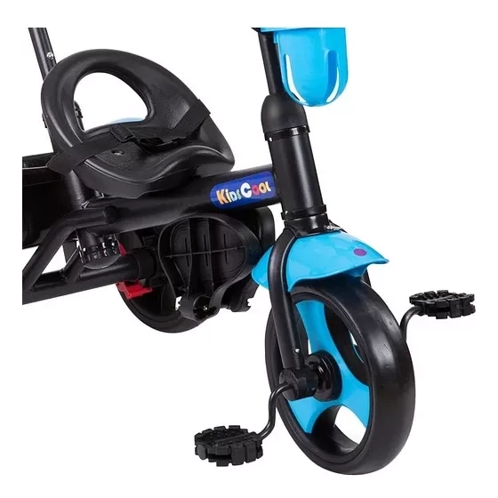 TRICICLO KIDSCOOL 2 EN 1 AZUL ROJO ROSA - 3