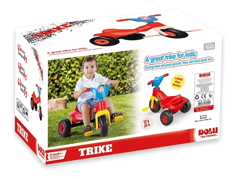 TRICICLO KIDSCOOL PEDALES CITY ROJO - 7040 - 4
