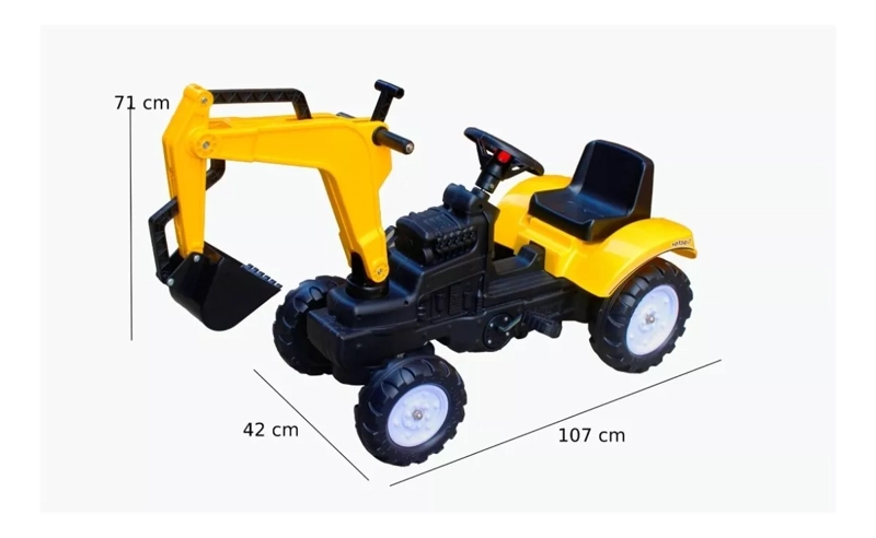 GO KART KIDSCOOL EXCAVADORA AMARILLA - 5001 - 2